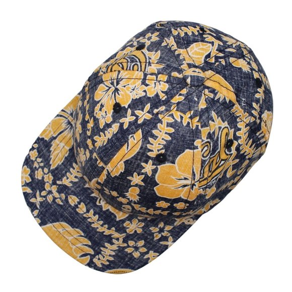 California Cal State Berkley Blue Gold Hawaiian Snapback Hat Ke Nui Hula Girl - Picture 7 of 10